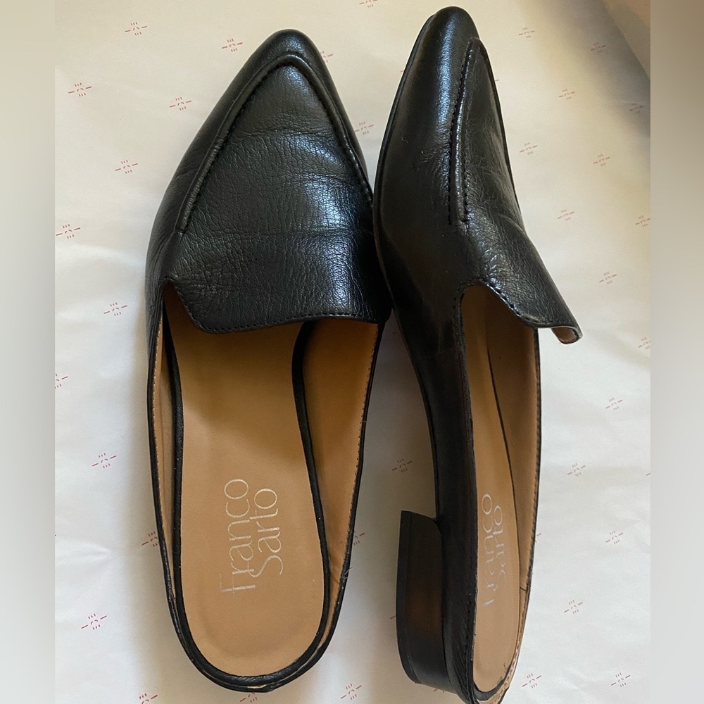 Franco Sarto Leather Sela Mule 🩶